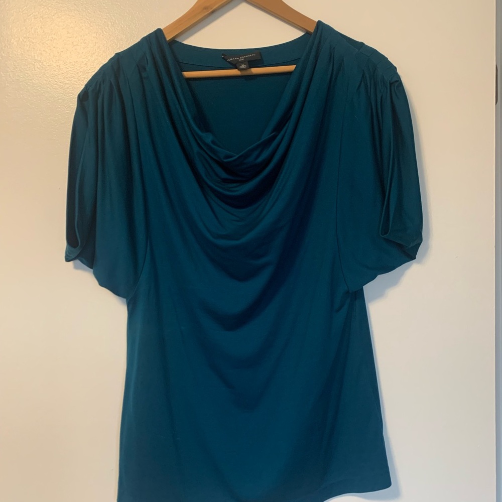 Banana Republic Teal Silk Top Size M